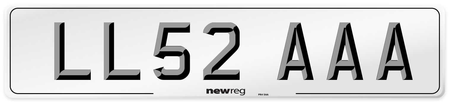 LL52 AAA Number Plate from New Reg
